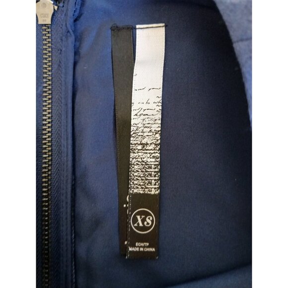 $79 Kensie Women's Blue Sleeveless Split‎ V-Neck A-Line Mini Dress Size XS - Picture 12 of 15